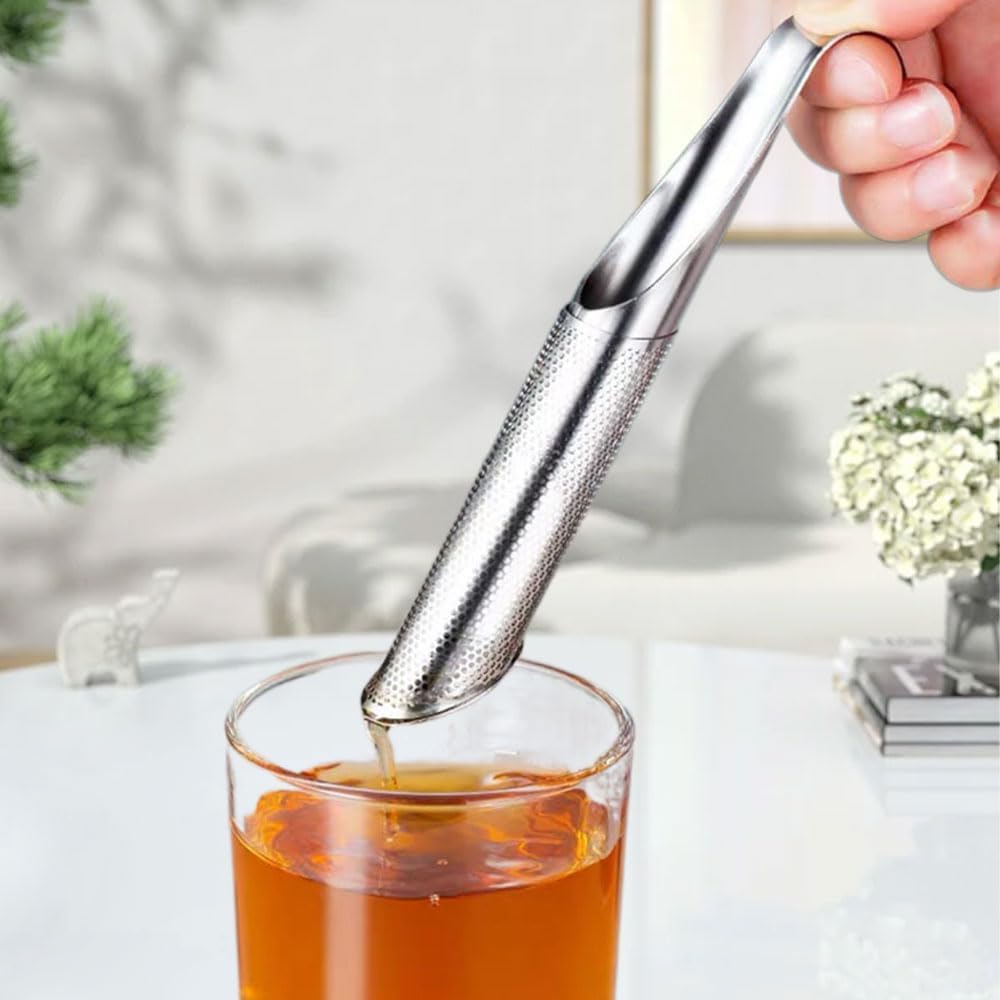Stainless Steel Tea infuser, 2025 Upgrade Tea Artifact Creative Pipe Stainless Steel Tea Infuser with Hanging Hook Ha... - Image 3