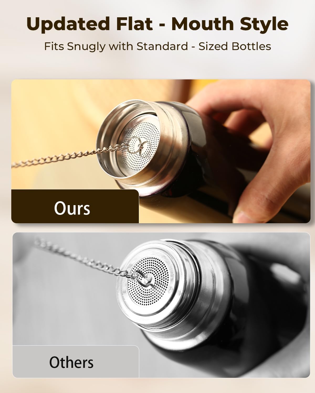 Tea Infusers for Loose Leaf Tea, Extra Fine Mesh Tea Strainer, Updated Slim Threaded Lid 304 Stainless Steel Tea Stee... - Image 6