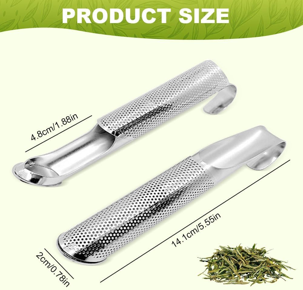 Stainless Steel Tea infuser, 2025 Upgrade Tea Artifact Creative Pipe Stainless Steel Tea Infuser with Hanging Hook Ha... - Image 4
